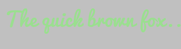 Image with Font Color 9ADF8F and Background Color C0C0C0